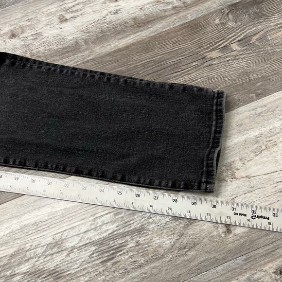 American Eagle Airflex Dark Wash Black Men 30x30 Athletic Straight Stretch Jeans - Picture 8 of 13